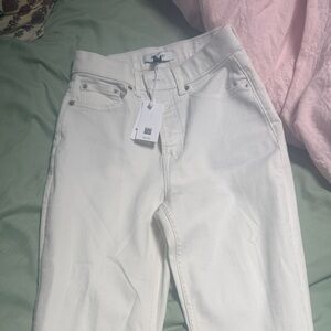 SPANX Women's flare Leg White Jeans